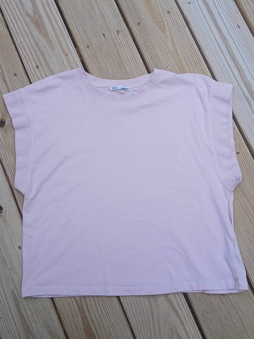 Light Pink Boxy Crewneck Tee